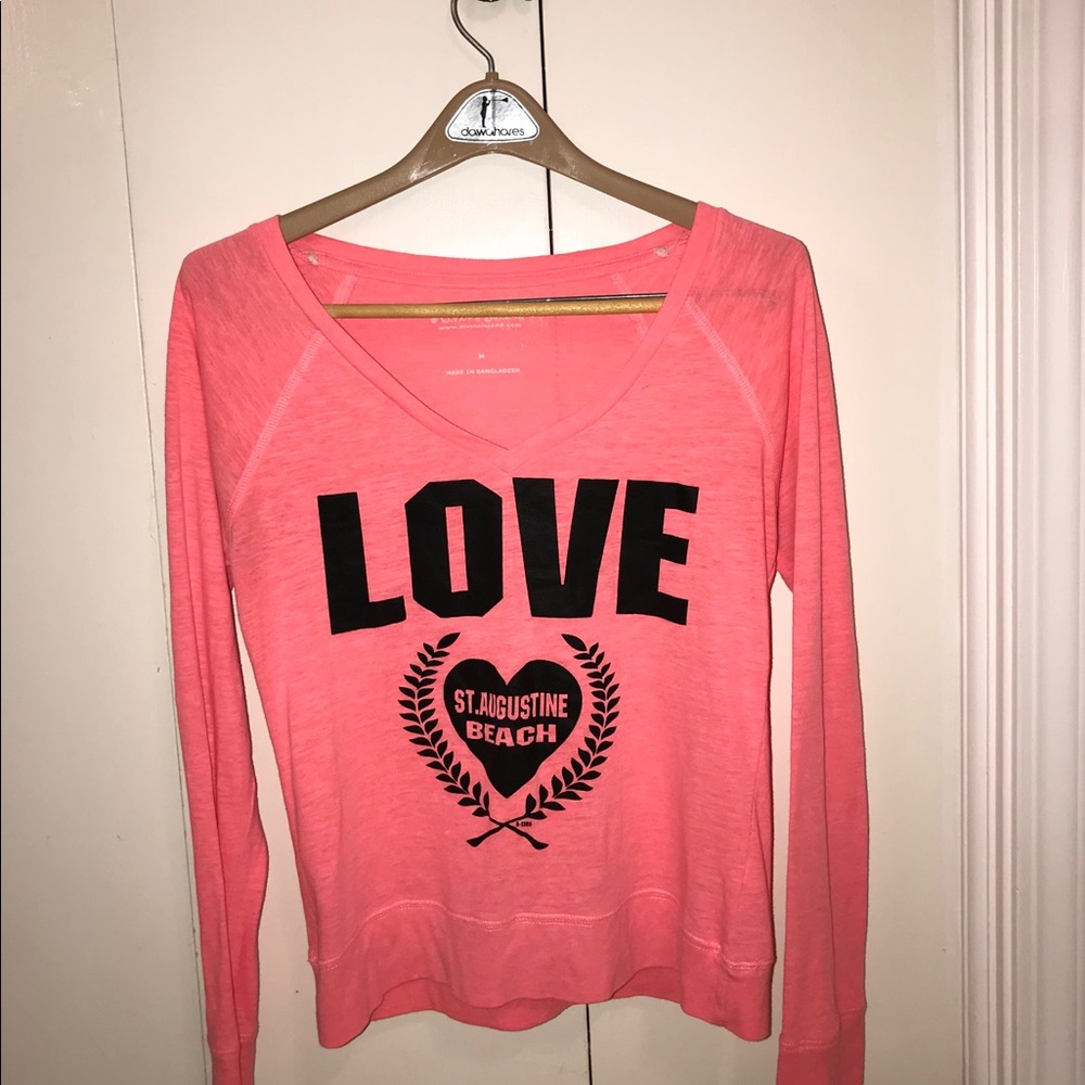 Love St. Augustine Beach V-neck shirt